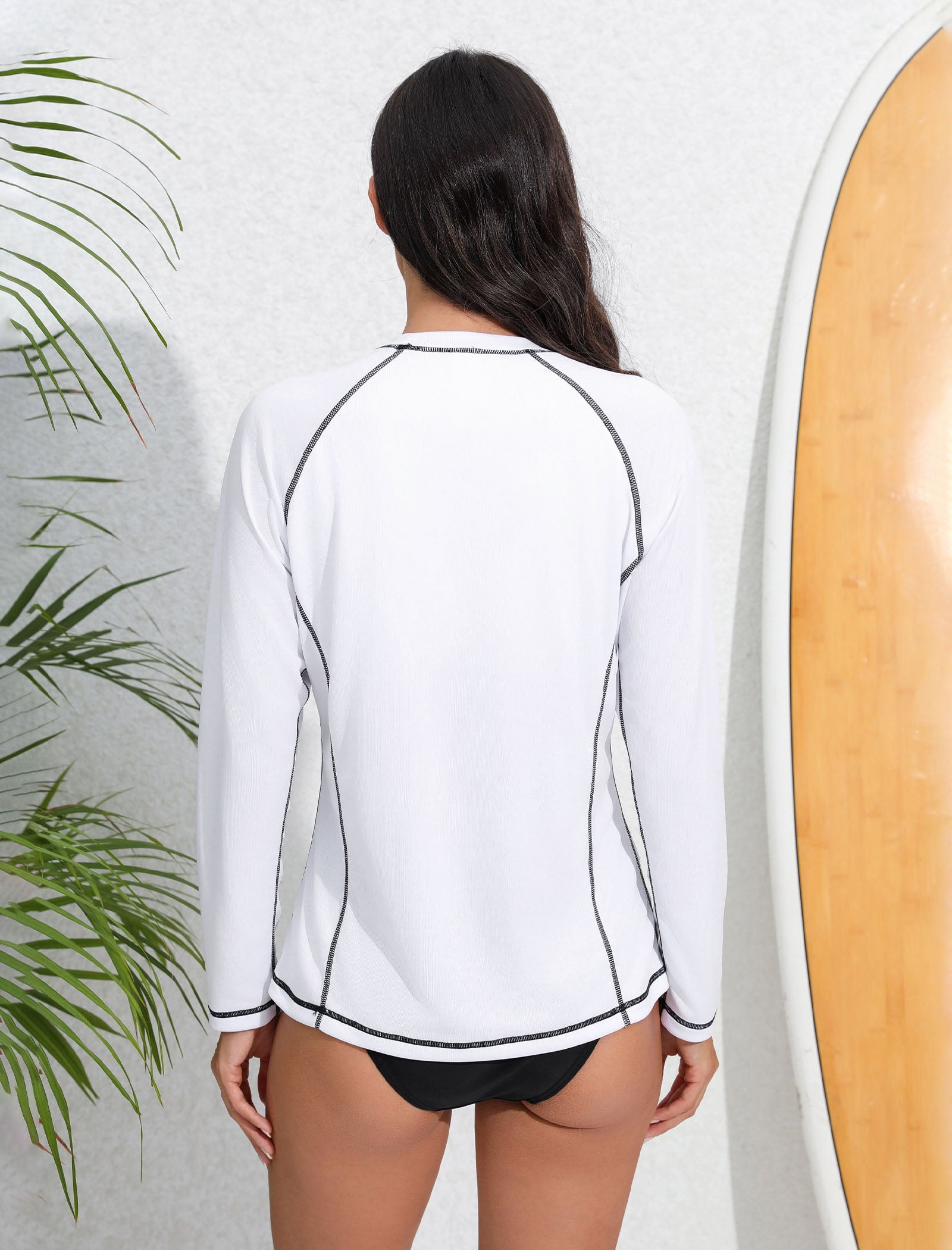 Halcurt Women Long Sleeve Swim Shirt