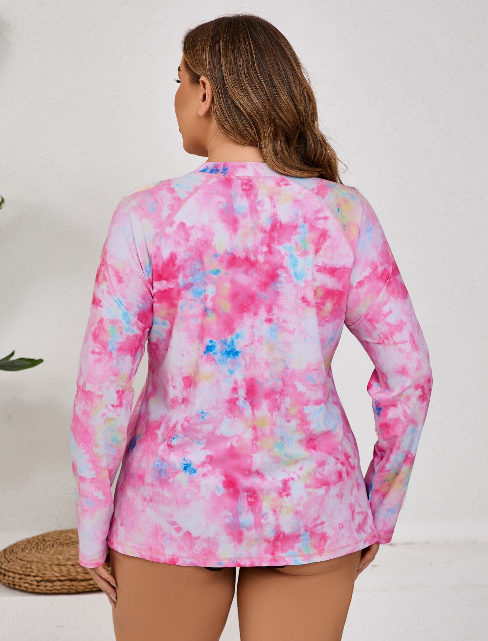 Halcurt Women Plus Size Rash Guard Swimwear