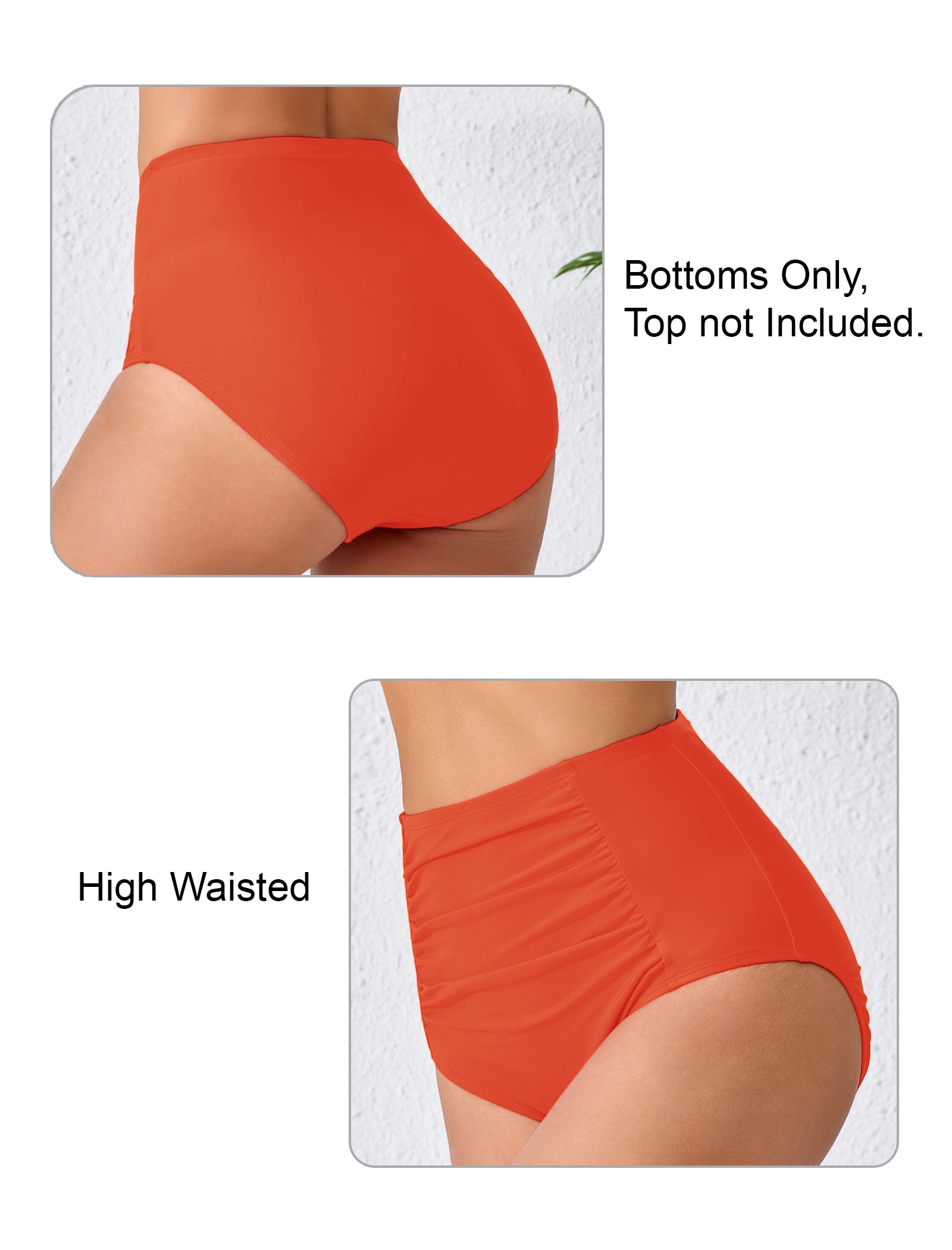 Summer Breeze High Waisted Ruched Bikini Bottoms