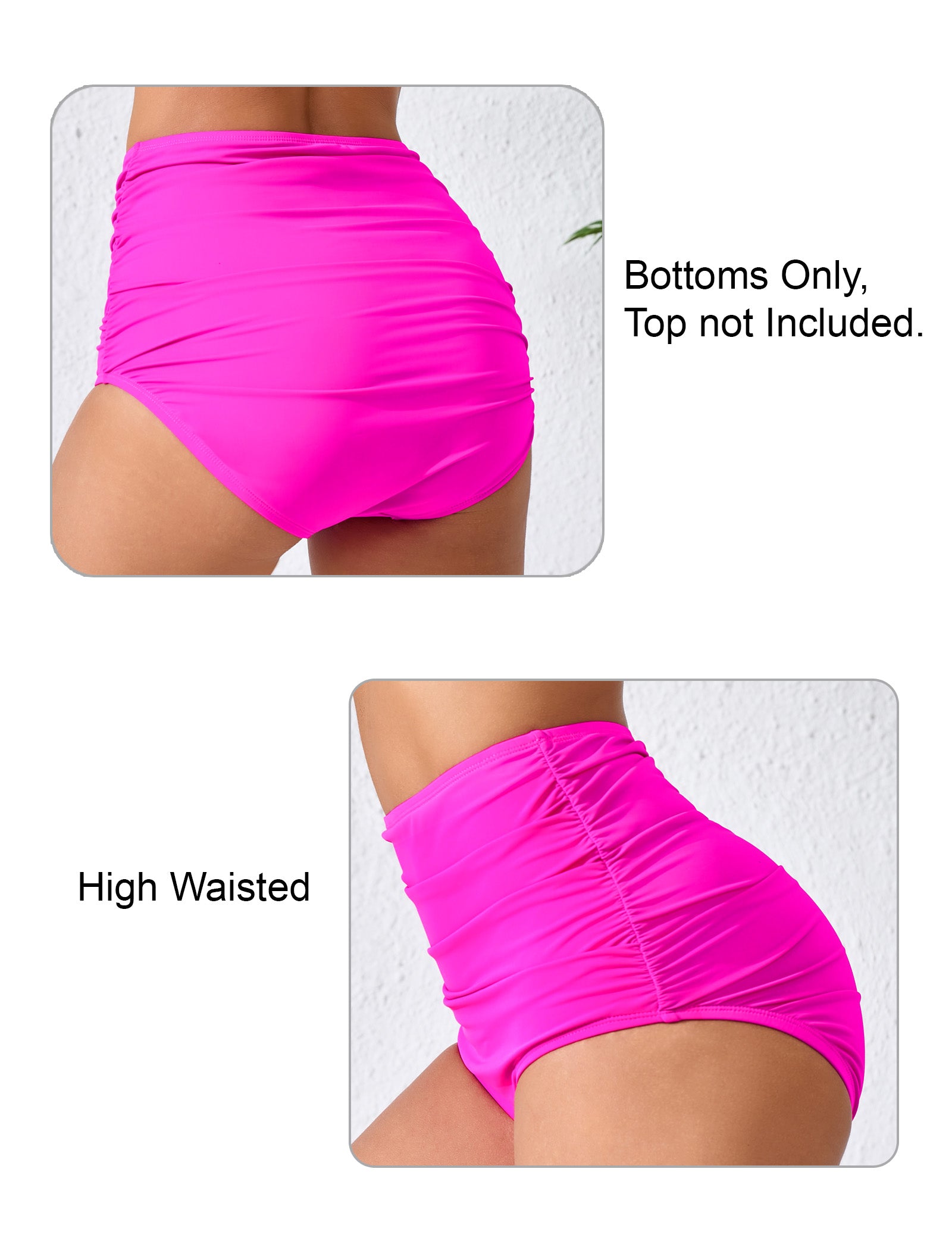 Effortless Shoreline High Waisted Full Ruched Swim Bottoms