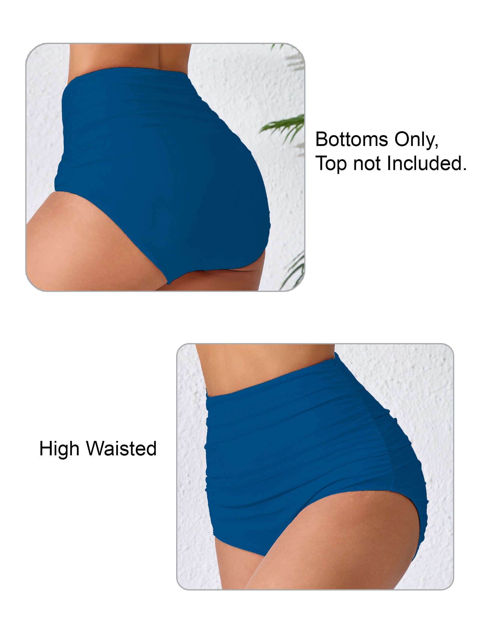 Effortless Shoreline High Waisted Full Ruched Swim Bottoms