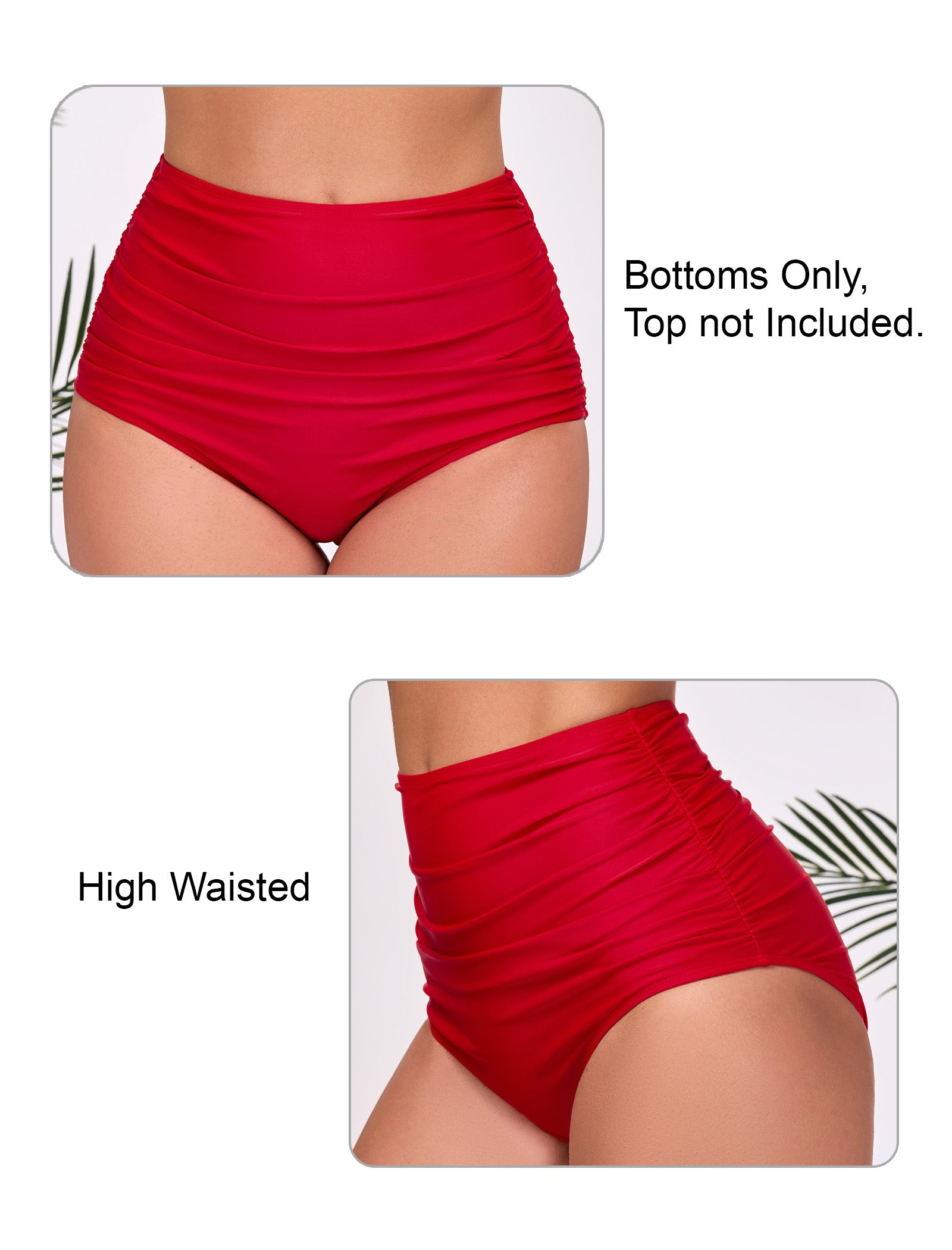 Effortless Shoreline High Waisted Full Ruched Swim Bottoms