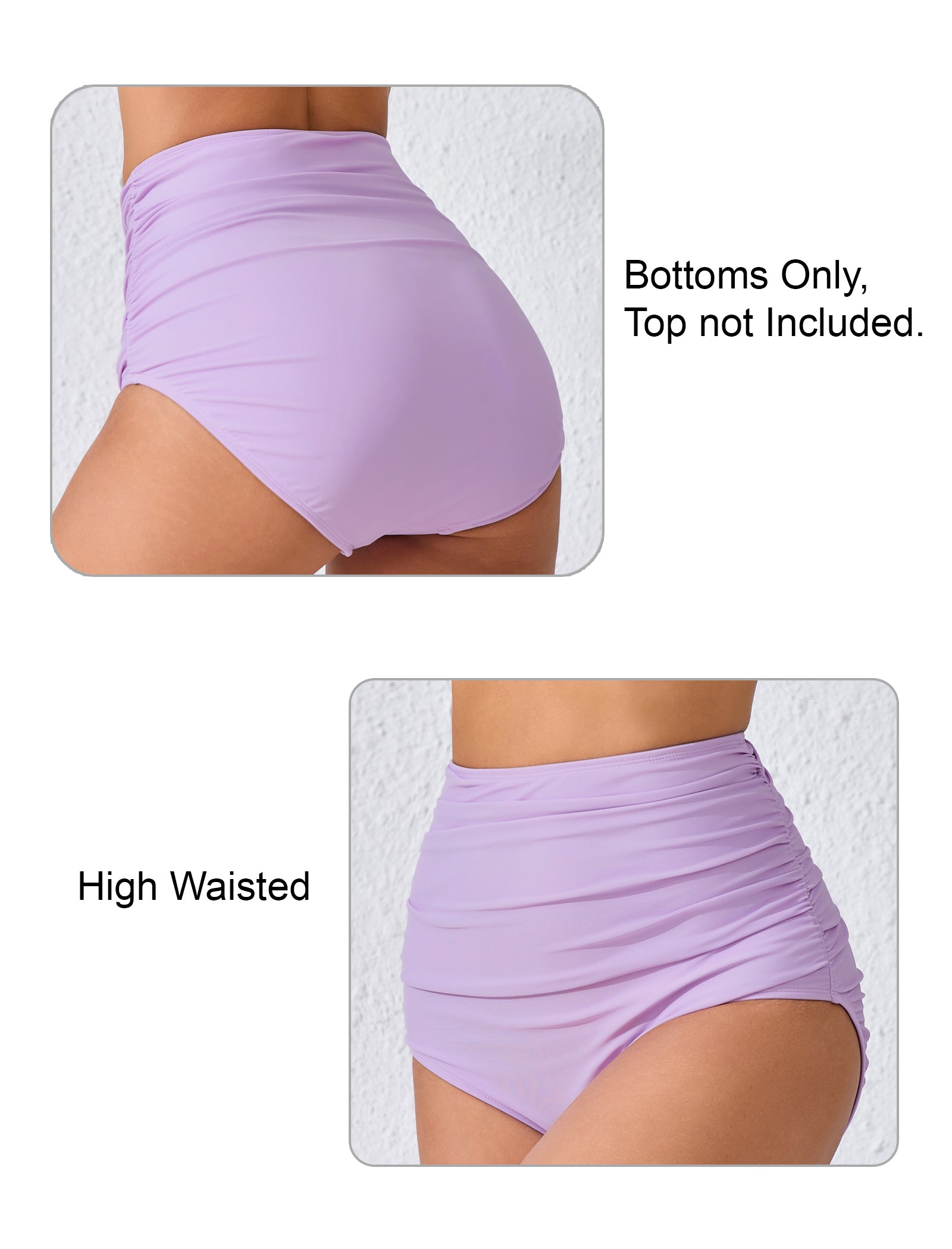 Effortless Shoreline High Waisted Full Ruched Swim Bottoms