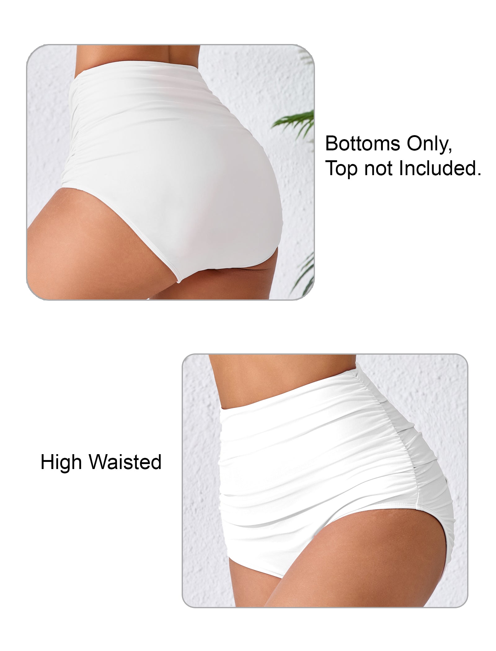 Effortless Shoreline High Waisted Full Ruched Swim Bottoms