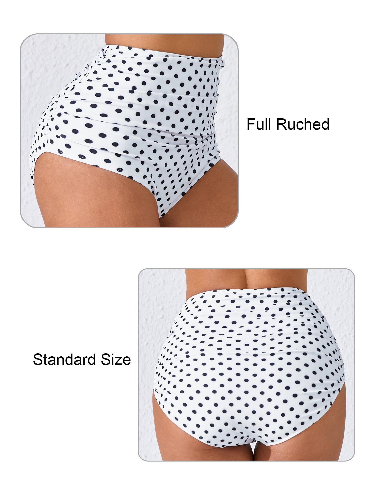 Effortless Shoreline High Waisted Full Ruched Swim Bottoms