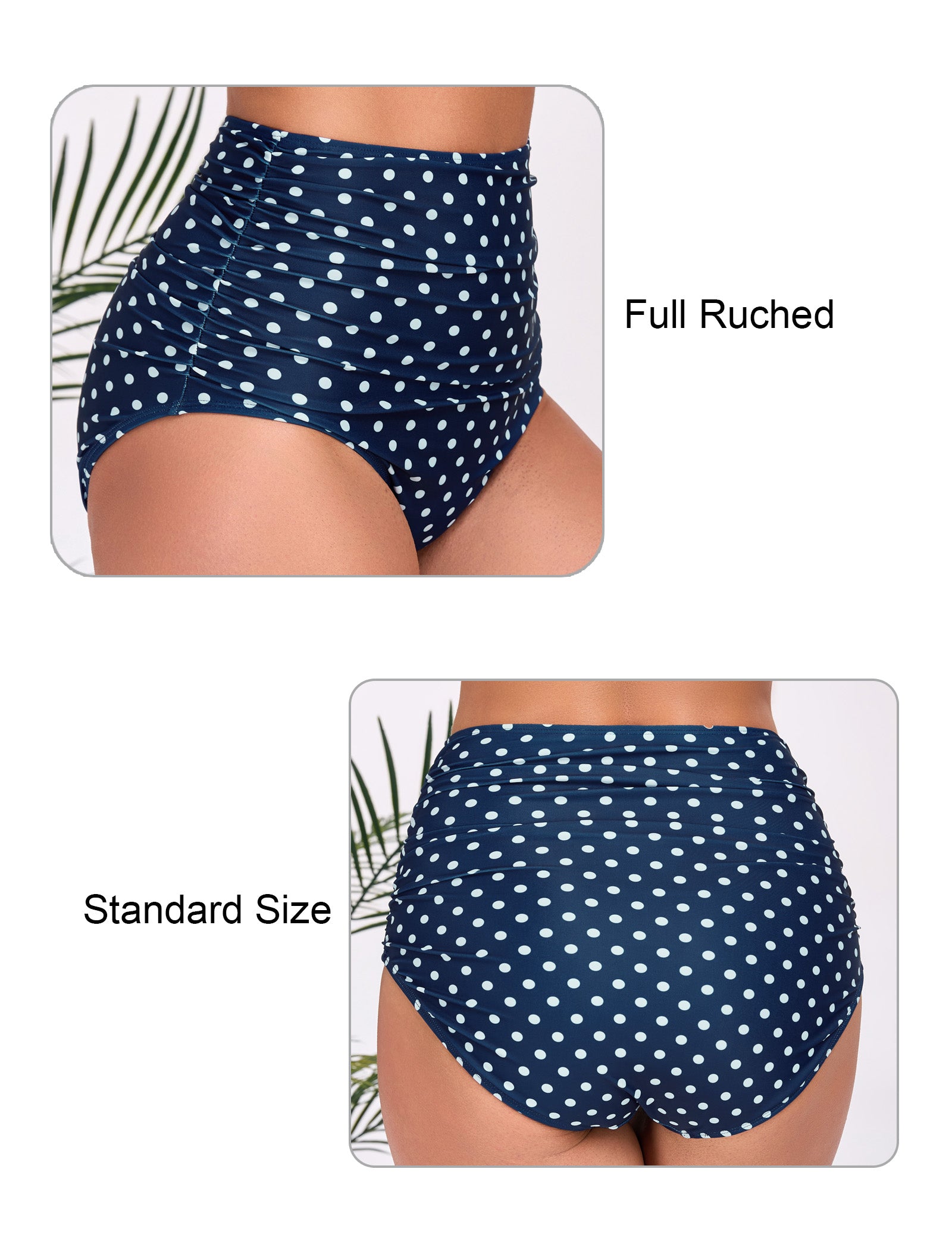 Effortless Shoreline High Waisted Full Ruched Swim Bottoms