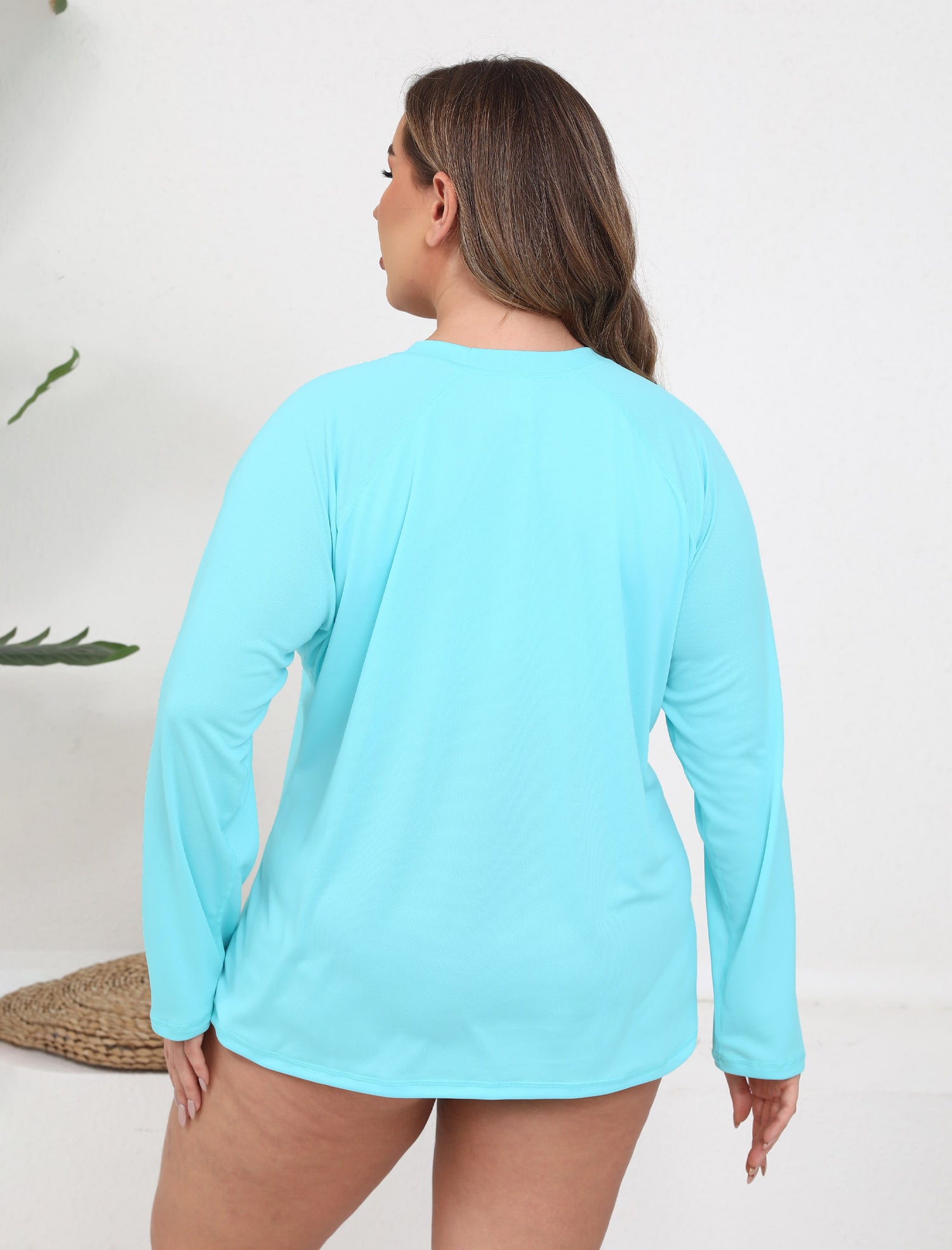 Breezy Tropic Plus Size Light Weight Rash Guard Shirt