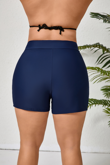 Halcurt Damen 7&quot; Plus Size High Waisted Badeshorts