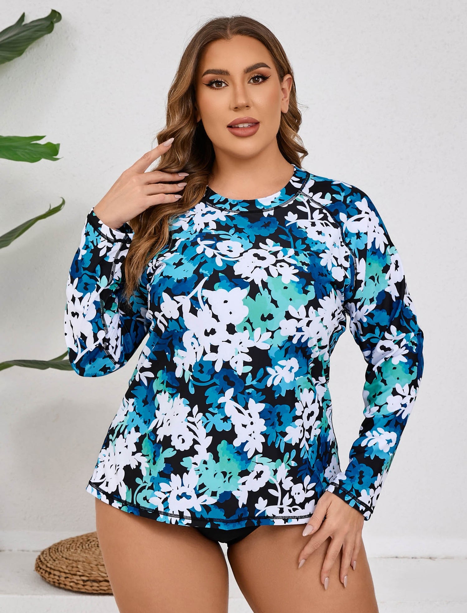 Maillots de bain anti-UV Halcurt pour femmes grandes tailles