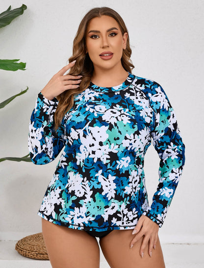 Maillots de bain anti-UV Halcurt pour femmes grandes tailles