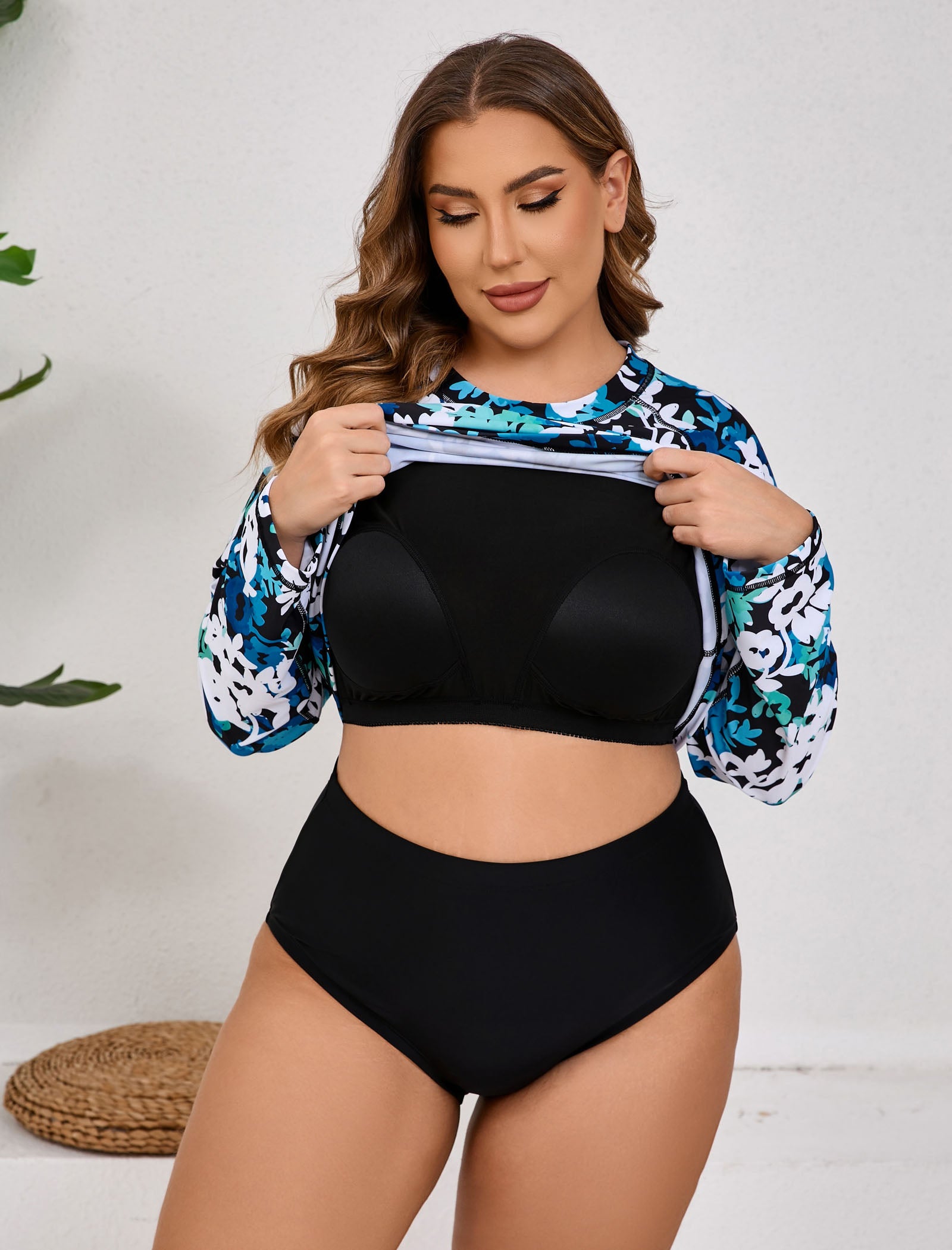 Maillots de bain anti-UV Halcurt pour femmes grandes tailles