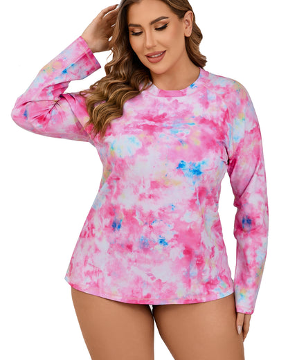 Halcurt Women Plus Size Rash Guard Swimwear