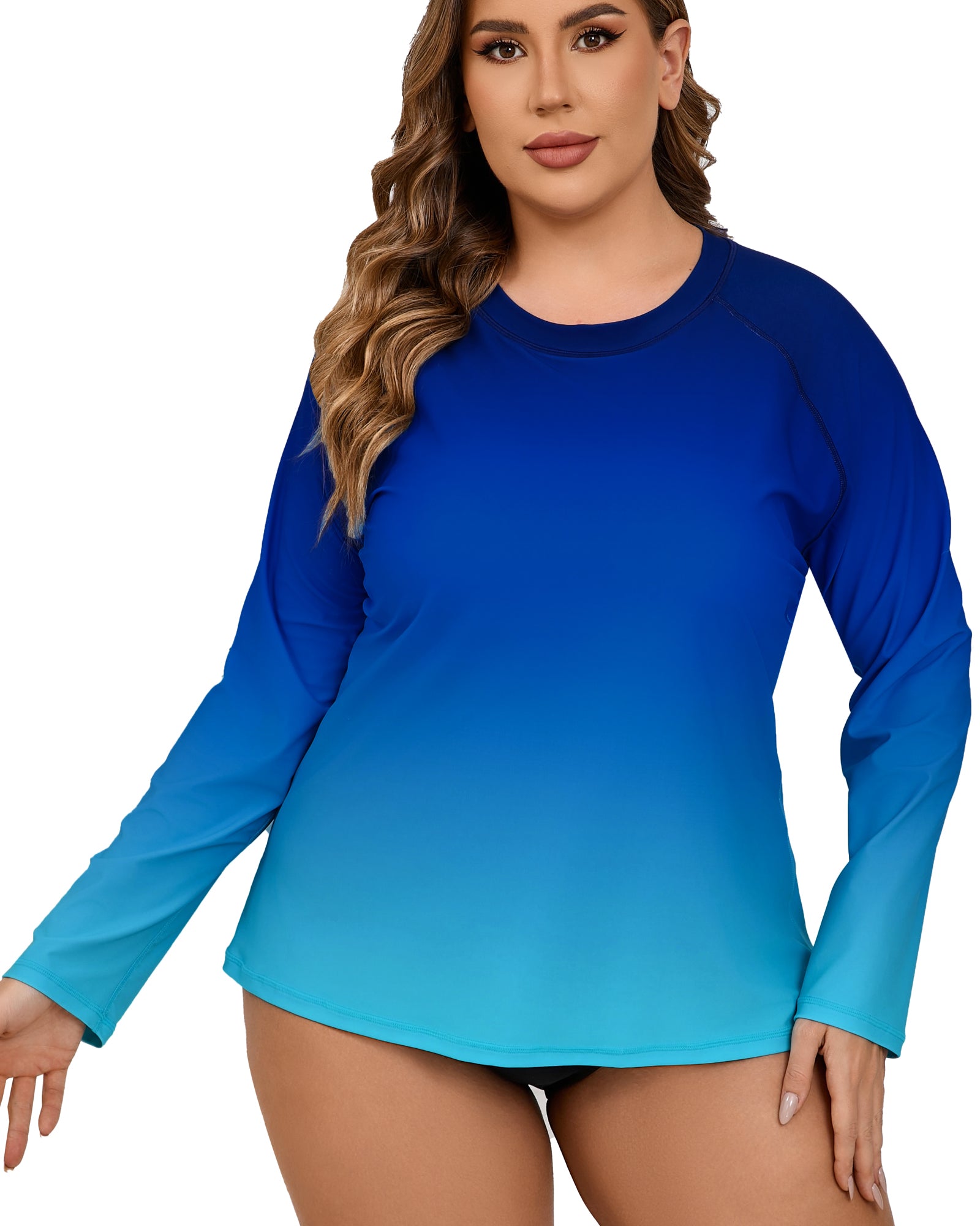 Halcurt Women Plus Size Rash Guard Swimwear