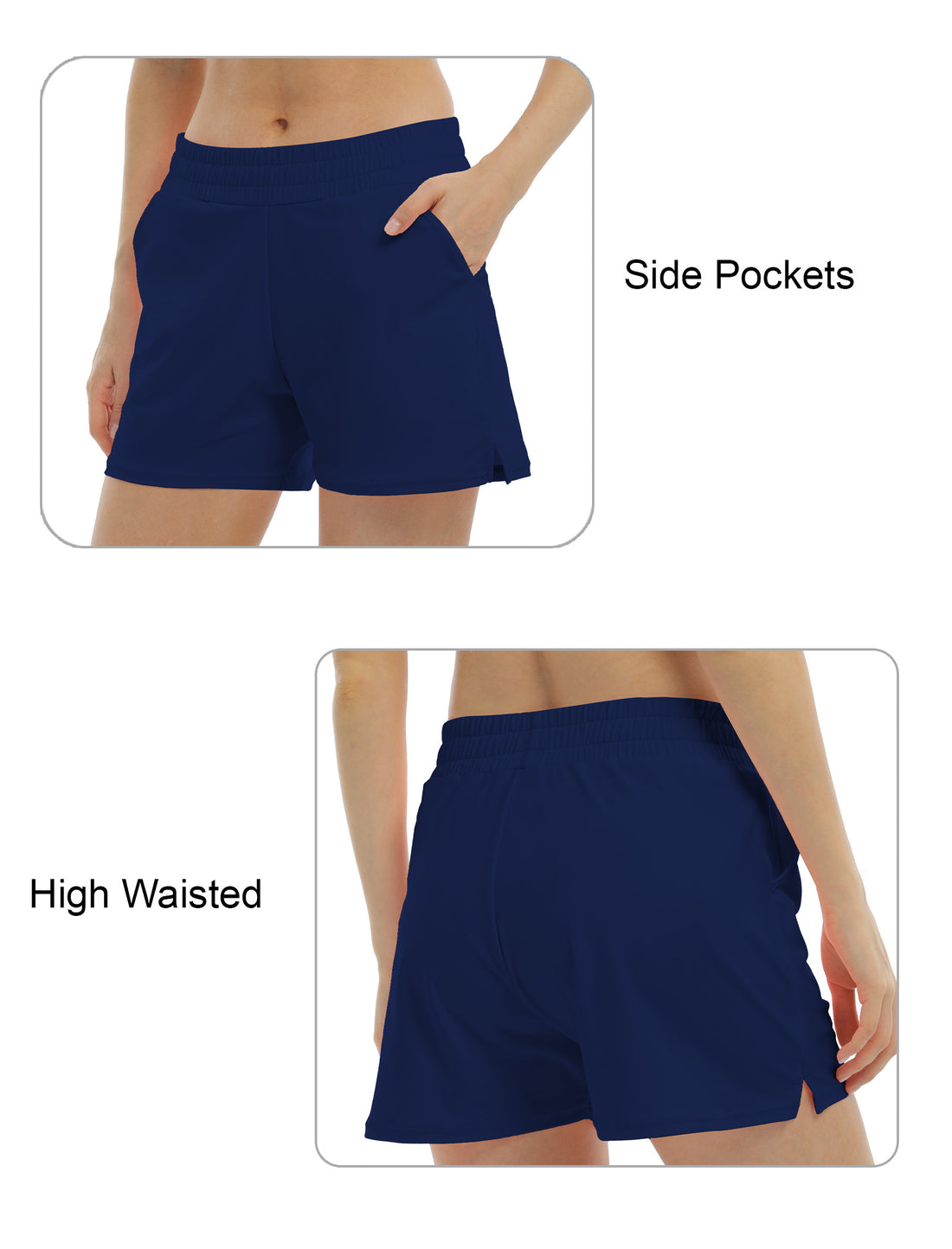 Short de bain taille haute pour femme Halcurt