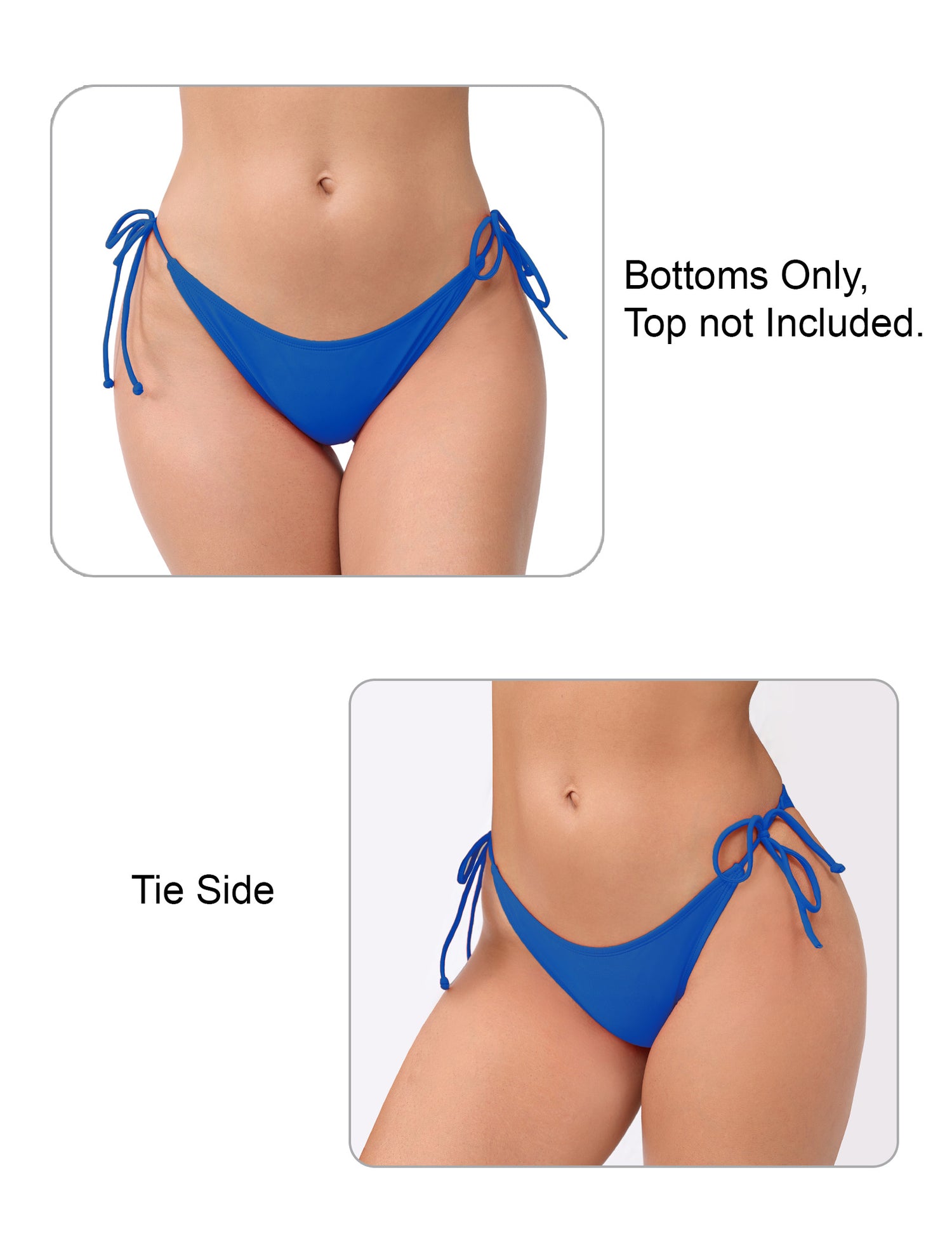 Dusk Wave Tie String Low Waisted Bikini Swim Bottoms