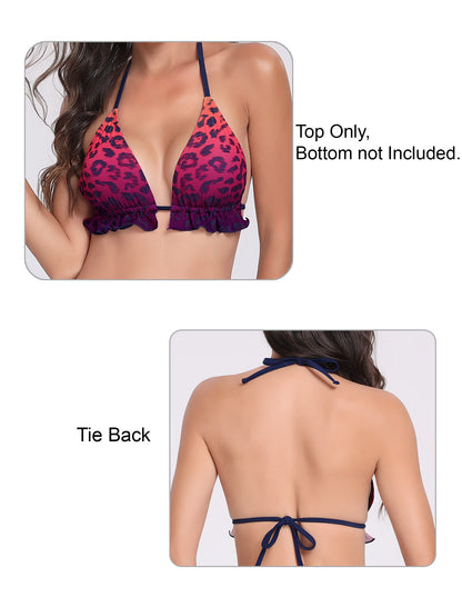 Sea Soul Tie String Bikini Top with Removable Bra