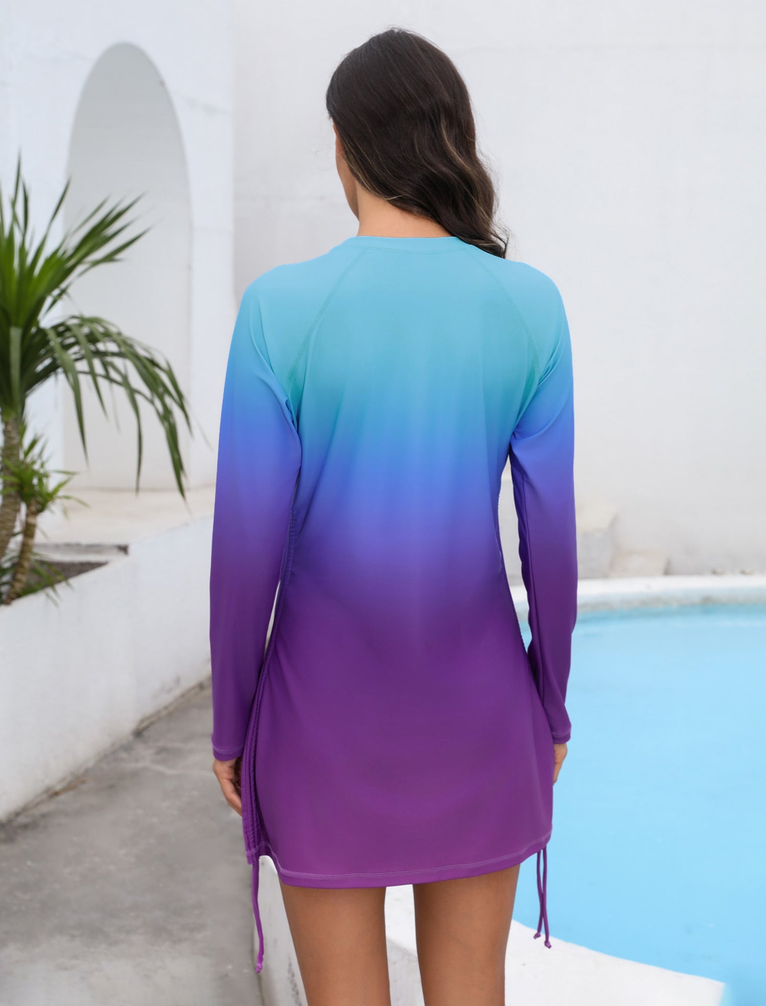 Halcurt Women Rash Guard Long Sleeve Swim Top