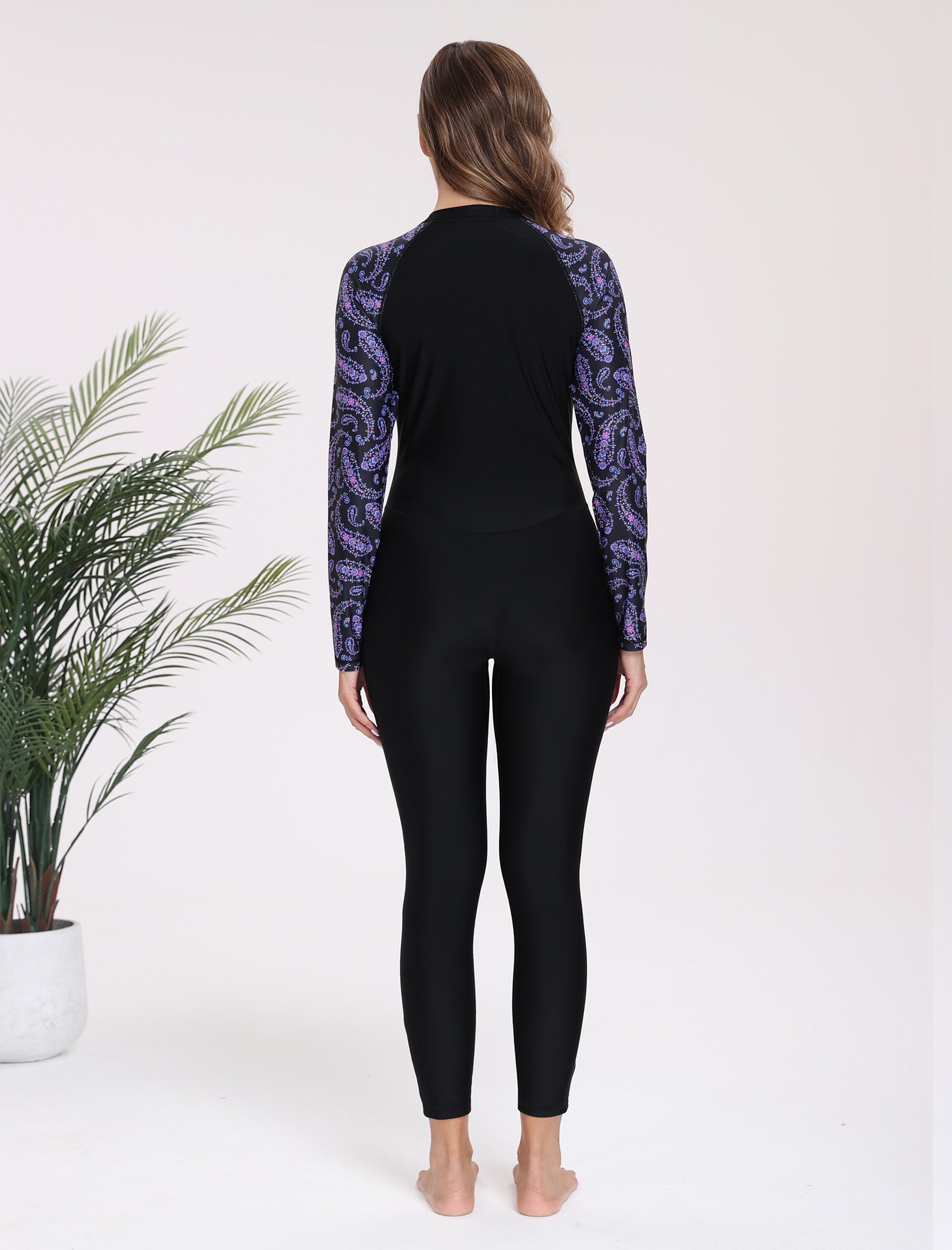 Adventure Base Layer Full Body One Piece Rash Guard with Built in Bra