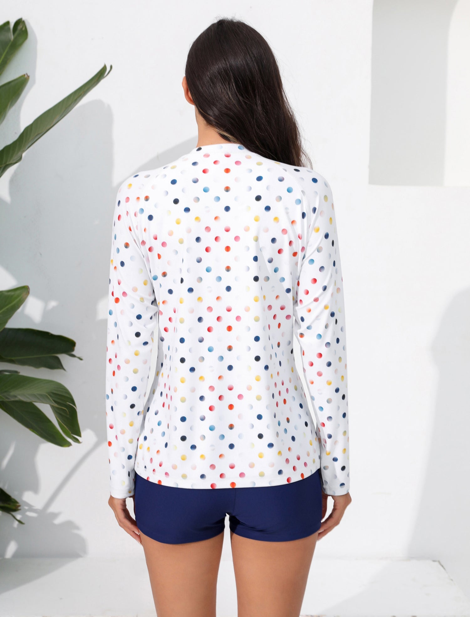 Long Days in the Sun Two Piece Rash Guard Sets with Built in Bra