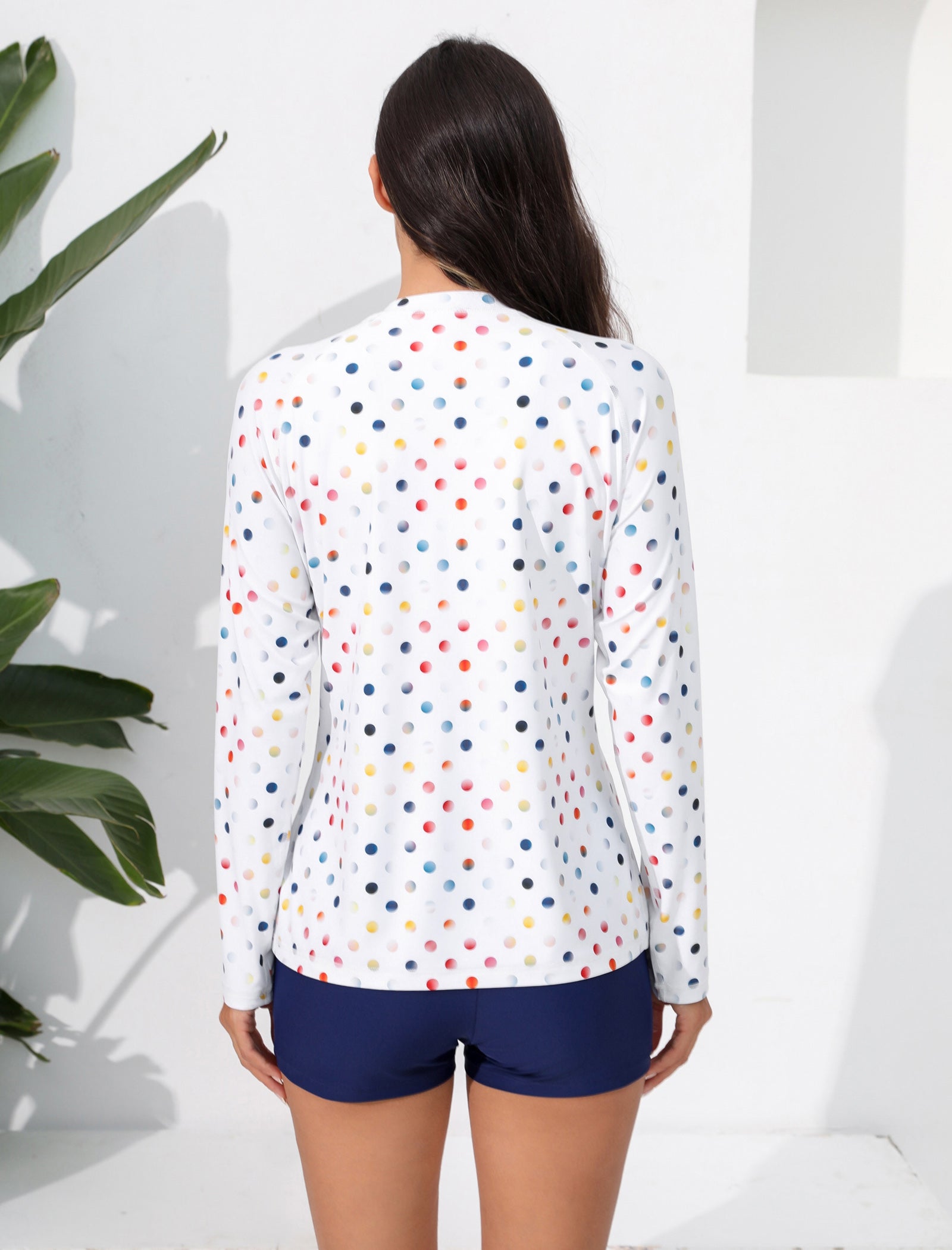 Long Days in the Sun Two Piece Rash Guard Sets with Built in Bra