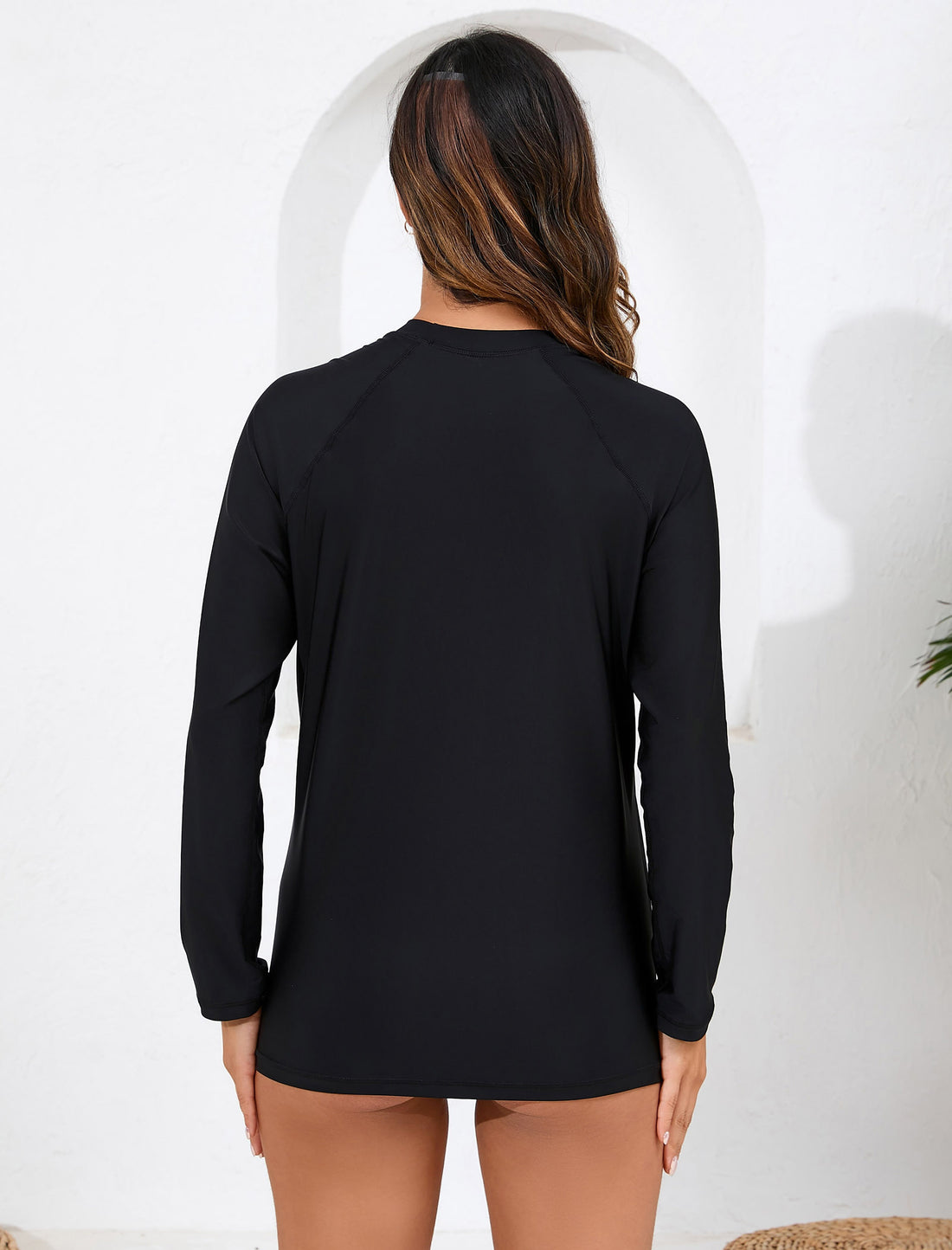 Haut de maillot de bain anti-UV à manches longues pour femme Halcurt