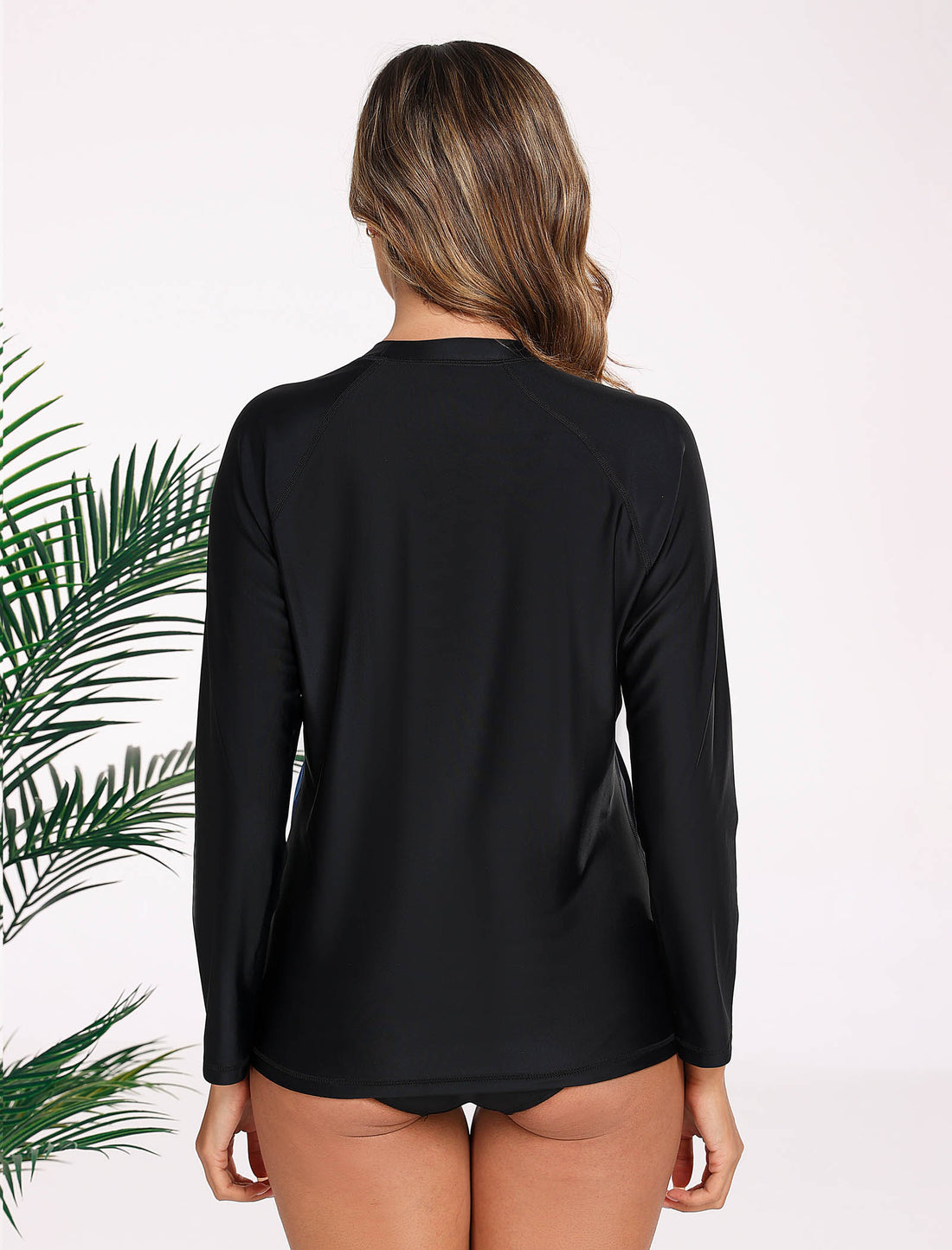 Haut de maillot de bain anti-UV à manches longues pour femme Halcurt