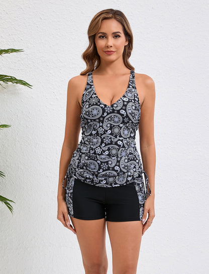 Halcurt Damen Tankini Zweiteiliger Badeanzug