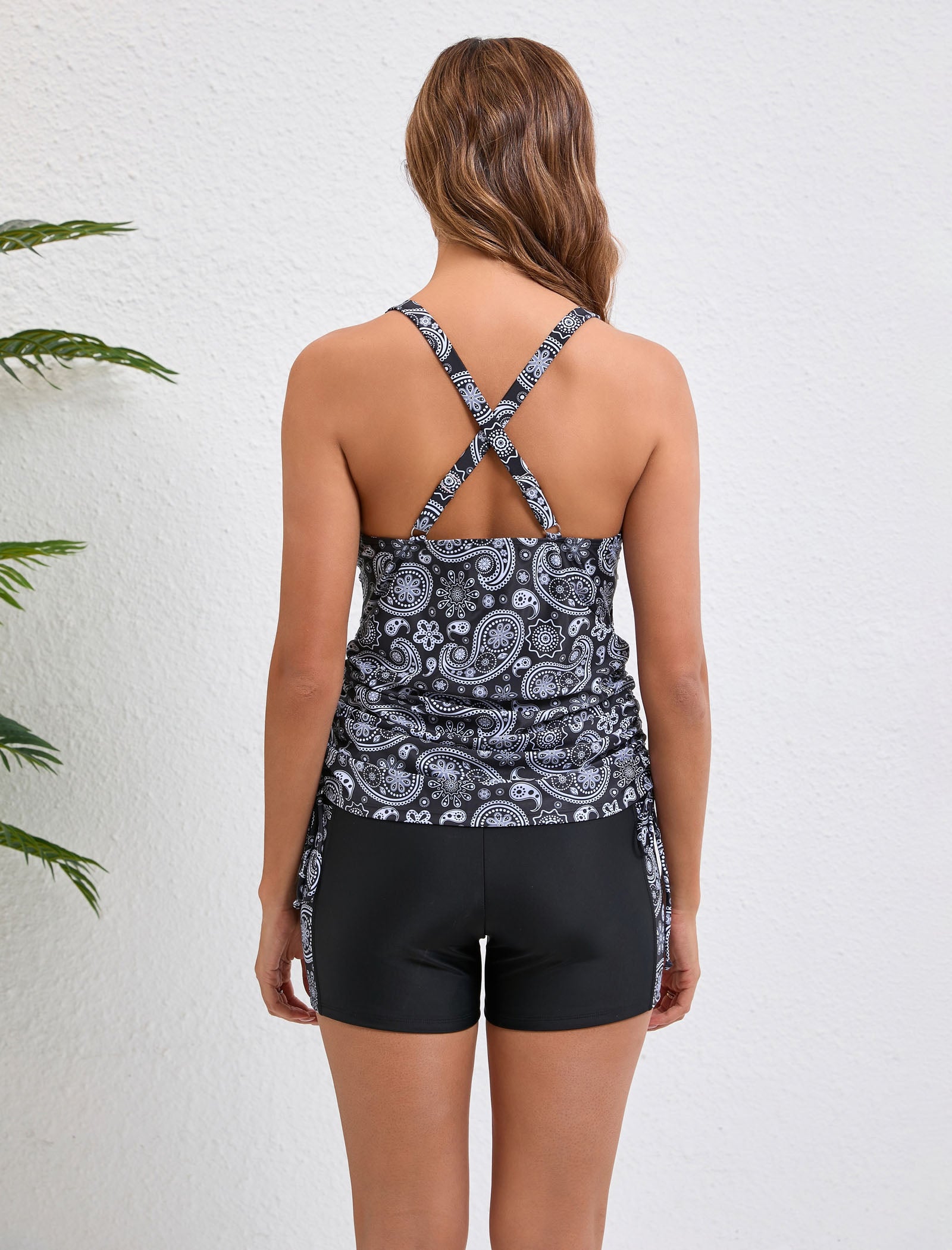 Halcurt Damen Tankini Zweiteiliger Badeanzug