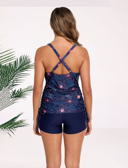 Halcurt Damen Tankini Zweiteiliger Badeanzug