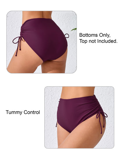 Seamless Days Tummy Control Adjustable Drawstring Swim Bottoms