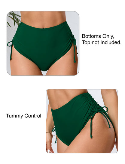 Seamless Days Tummy Control Adjustable Drawstring Swim Bottoms