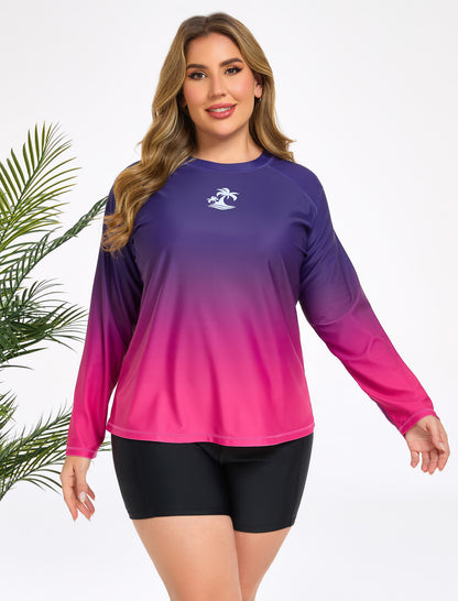 Holiday Uniform Plus Size Swim Shirt with Built in Bra and Shorts with Pockets