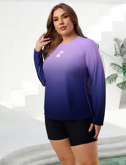 Holiday Uniform Plus Size Swim Shirt with Built in Bra and Shorts with Pockets