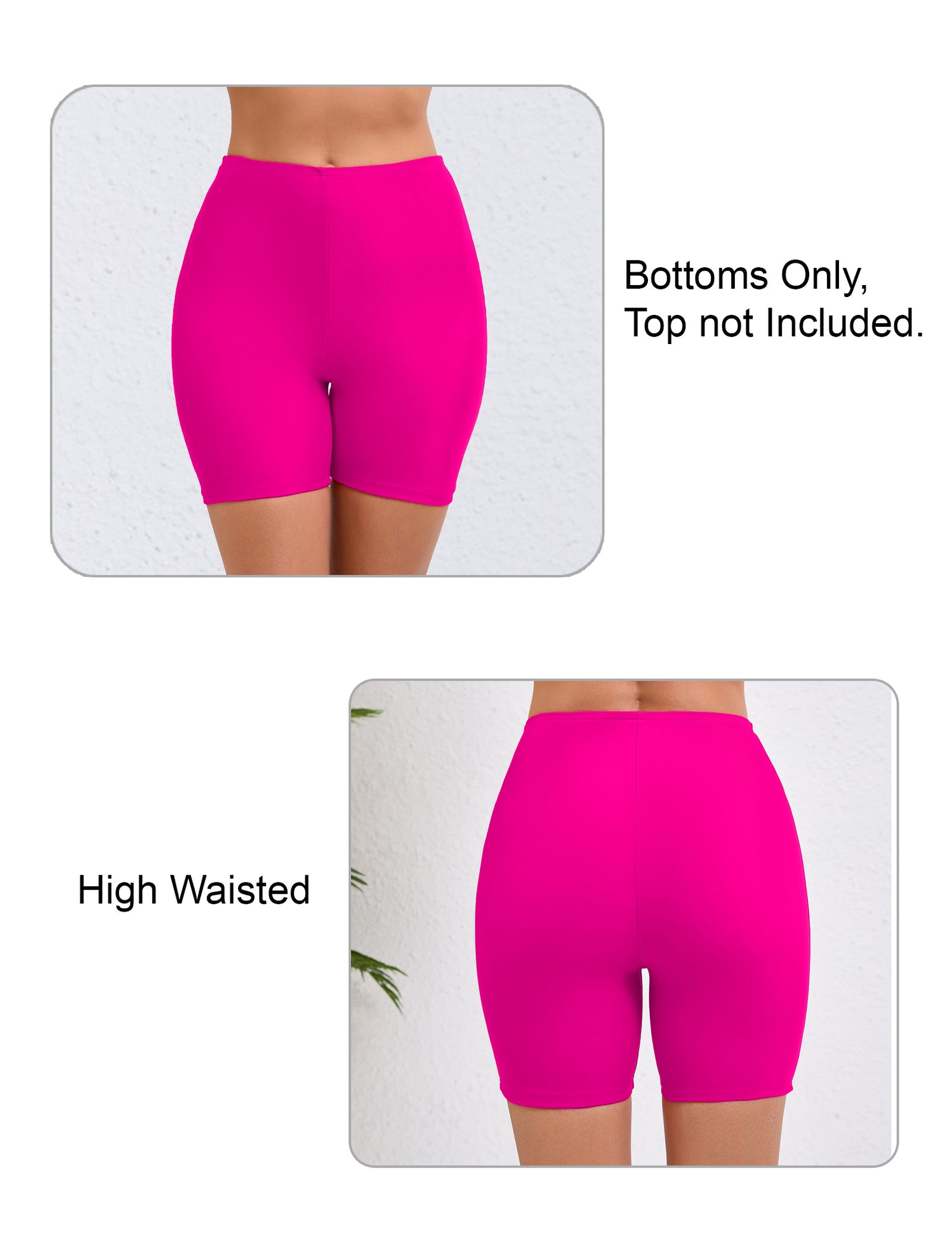 5 High Waisted Boyshort Swim Board Shorts (Available in Plus)