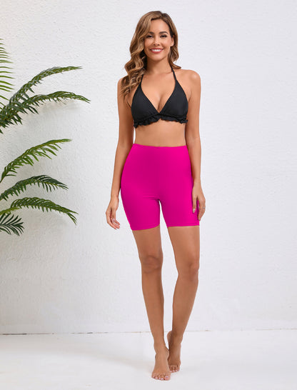 5 High Waisted Boyshort Swim Board Shorts (Available in Plus)