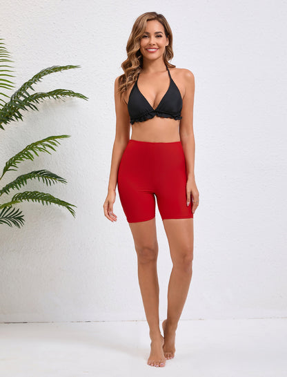 5 High Waisted Boyshort Swim Board Shorts (Available in Plus)