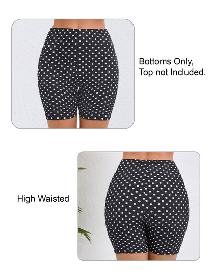 5 High Waisted Boyshort Swim Board Shorts (Available in Plus)