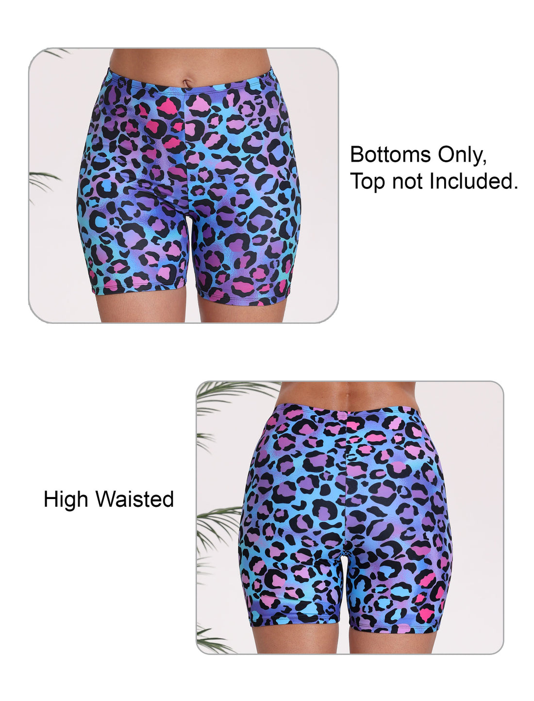 5 High Waisted Boyshort Swim Board Shorts (Available in Plus)