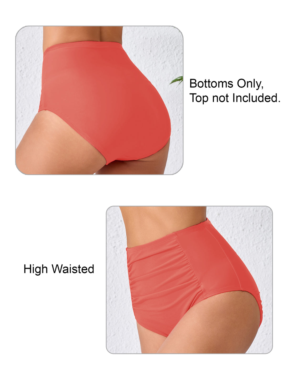 Summer Breeze High Waisted Ruched Bikini Bottoms