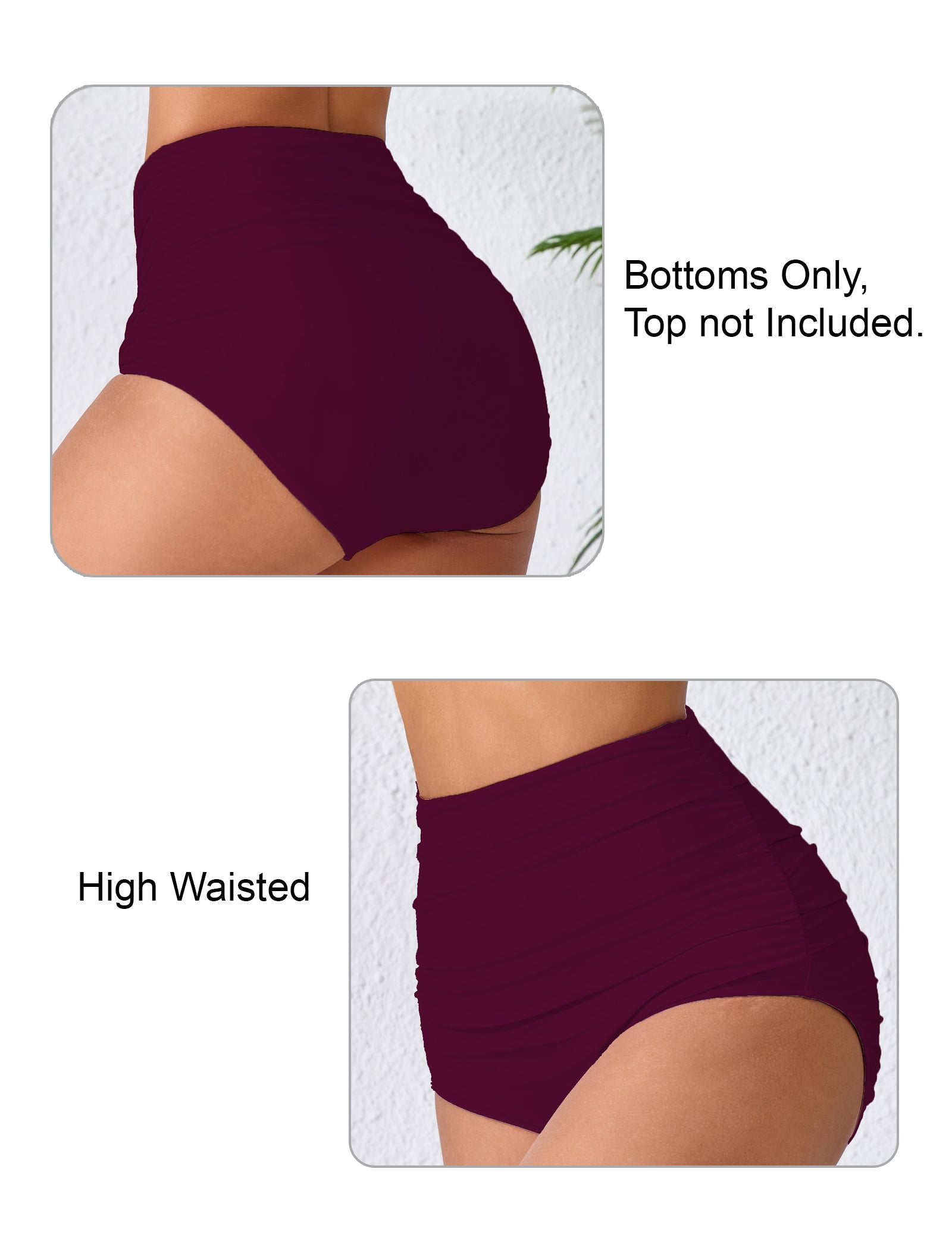 Effortless Shoreline High Waisted Full Ruched Swim Bottoms