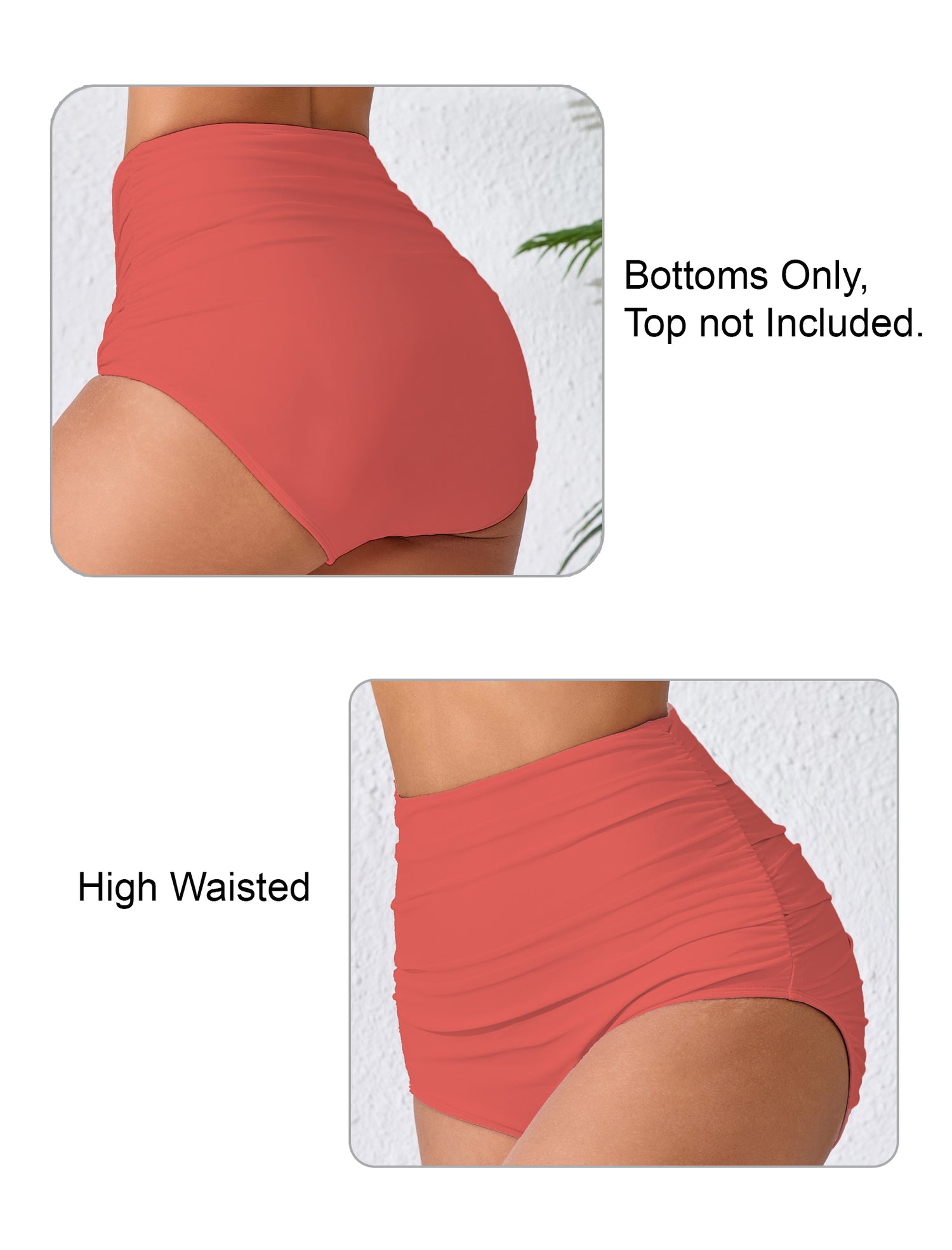 Effortless Shoreline High Waisted Full Ruched Swim Bottoms