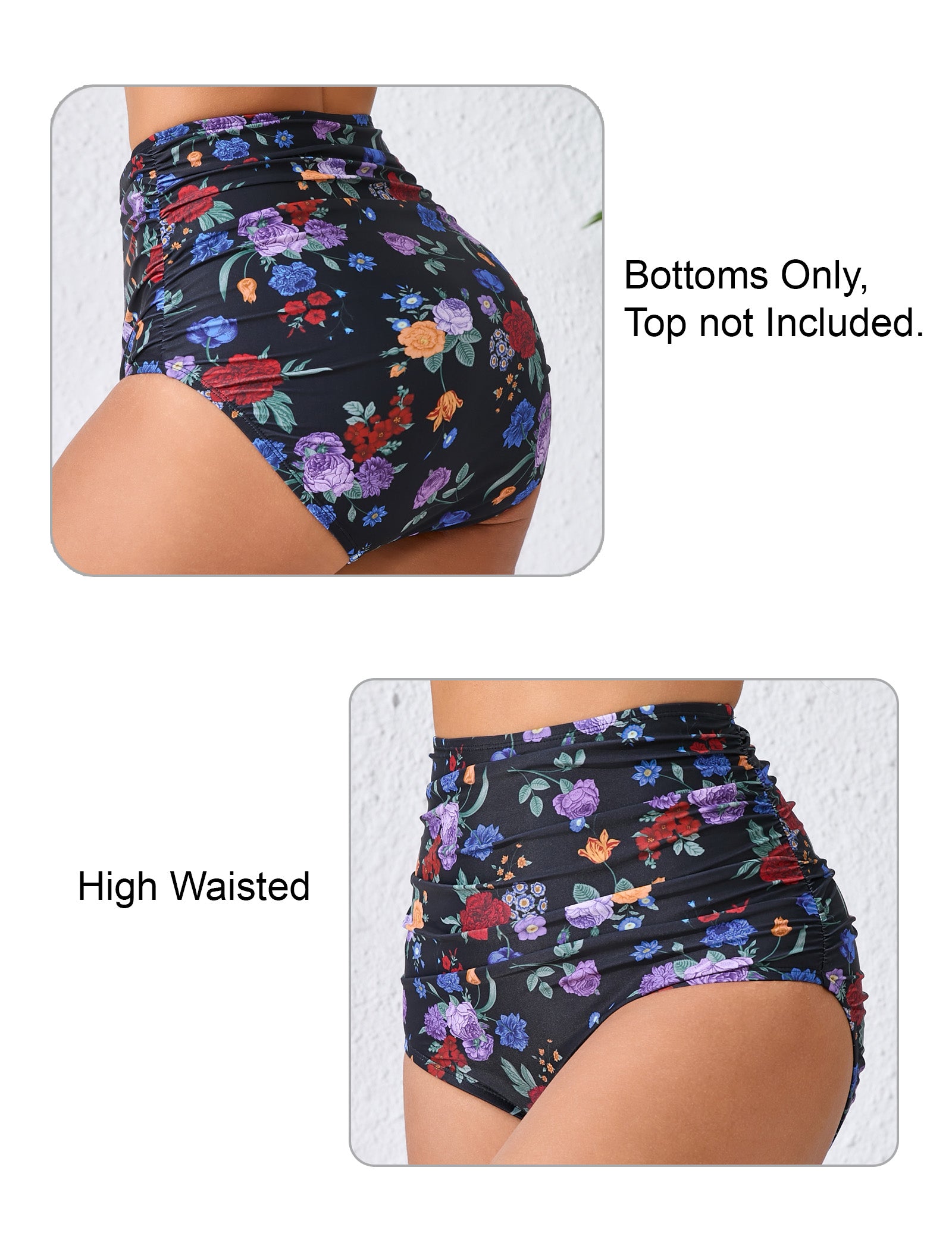 Effortless Shoreline High Waisted Full Ruched Swim Bottoms