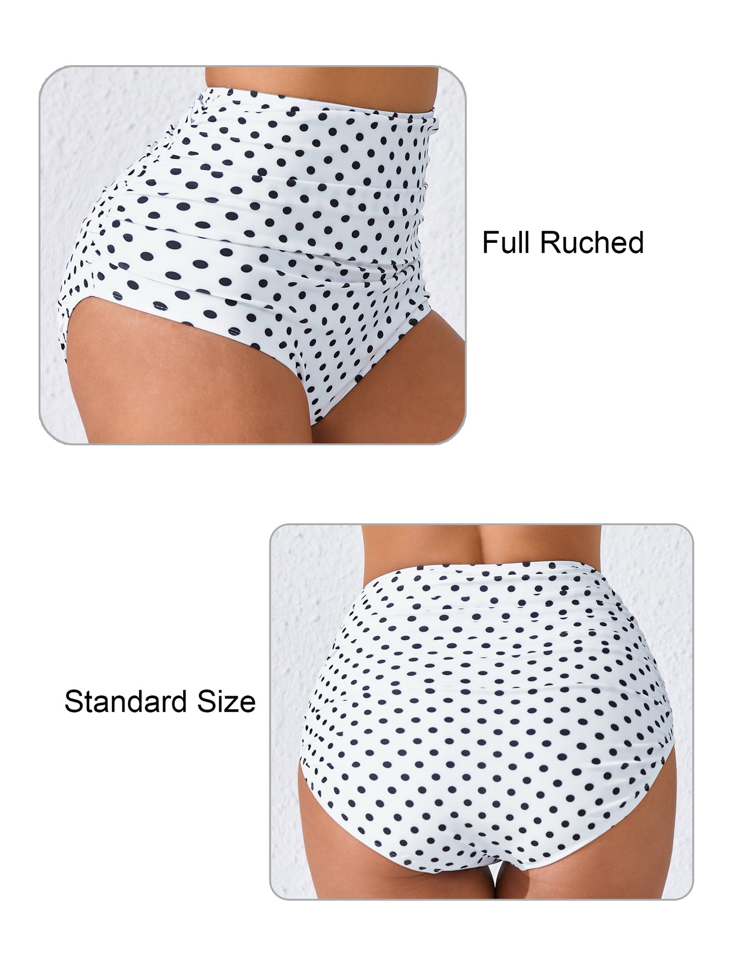 Effortless Shoreline High Waisted Full Ruched Swim Bottoms