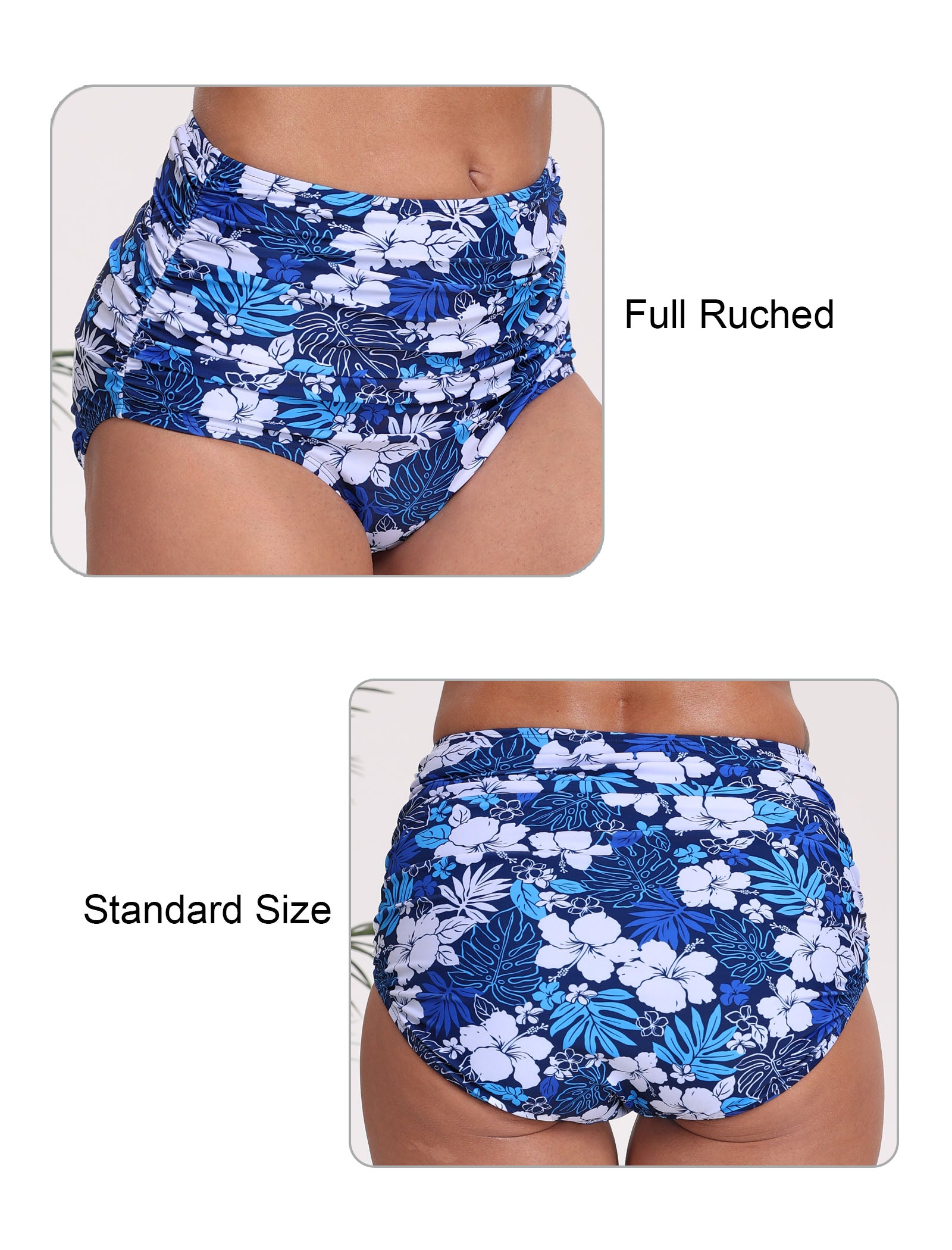 Effortless Shoreline High Waisted Full Ruched Swim Bottoms