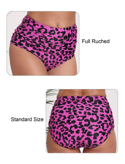 Effortless Shoreline High Waisted Full Ruched Swim Bottoms