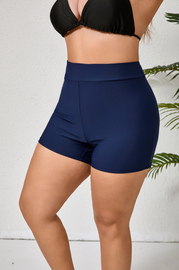 Halcurt Damen 7&quot; Plus Size High Waisted Badeshorts